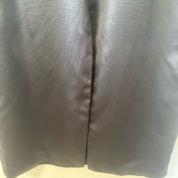 Kathryn Lyndsey Plus Size Full Length Black Satin Skirt - Picture 6 of 8